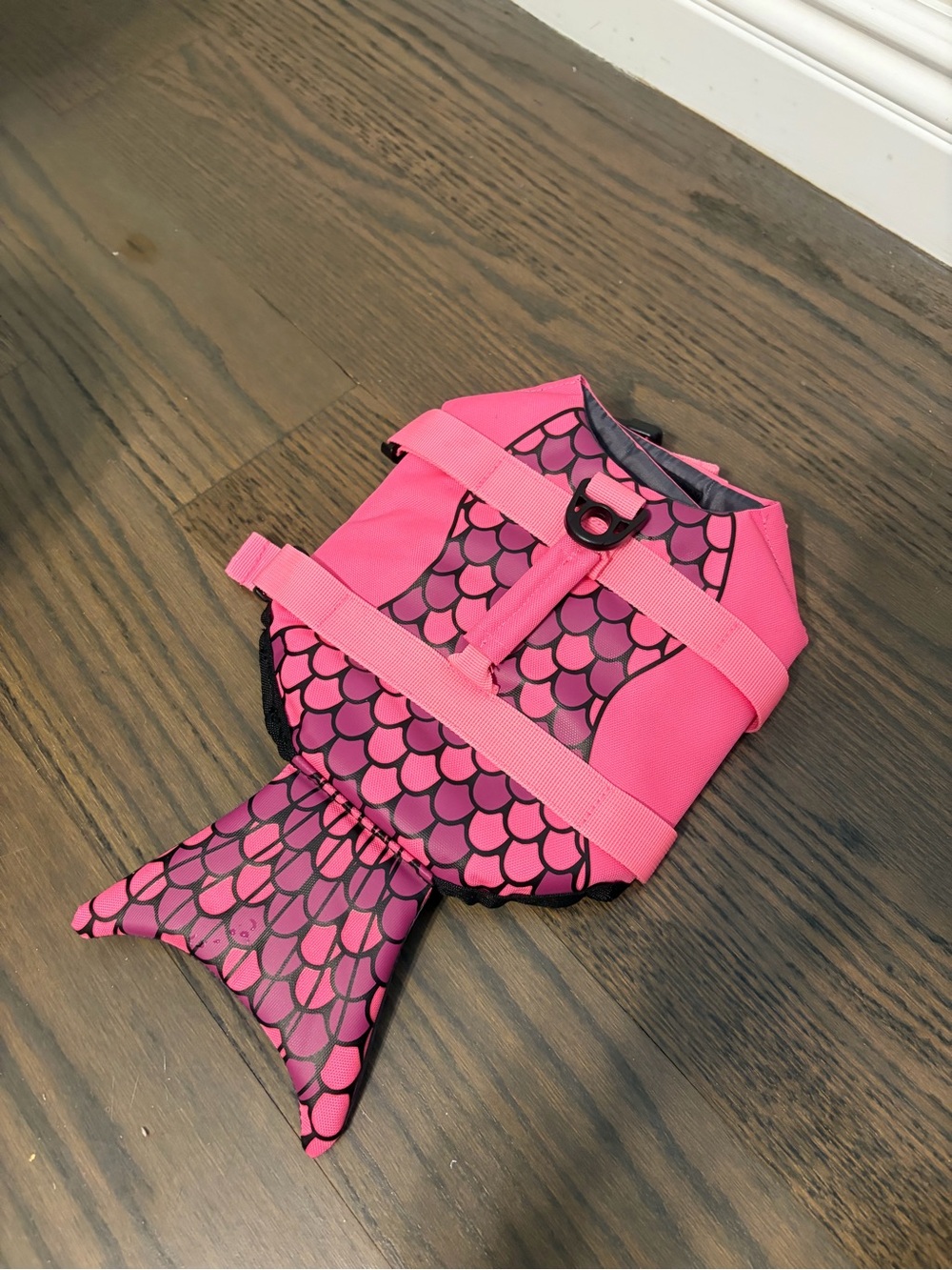 Pink Mermaid-Scale Dog Life Jacket